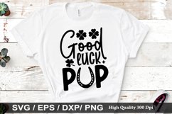 Good luck pup SVG - St. Patrick&#039;s Day Design Product Image 1