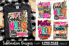 Trendy Mama PNG , Retro Collage Mama 4 Designs Sublimation Product Image 1