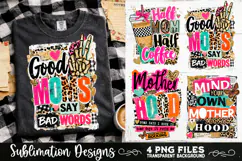 Trendy Mama PNG , Retro Collage Mama 4 Designs Sublimation Product Image 1