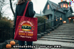 Good Things Come To Camp PNG Happy Camping Design