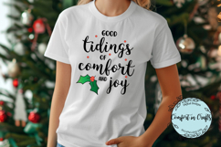 Good Tidings of Comfort and Joy SVG and Sublimation design Product Image 1