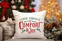 Good tidings of comfort & joy SVG Design ,Festive SVG Product Image 3