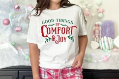 Good tidings of comfort & joy SVG Design ,Festive SVG Product Image 2