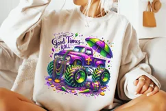 Mardi Gras PNG, Let The Good Times Roll, Mardi Gras Truck Product Image 2
