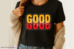 Good Vibes T-Shirt Design SVG PNG Cut File Product Image 2