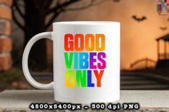 Good Vibes Only Design PNG File