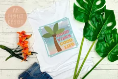 Summer Vibes Tropical Sublimation Design| Beach & Palm Tree Product Image 3