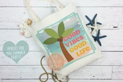 Summer Vibes Tropical Sublimation Design| Beach & Palm Tree Product Image 2