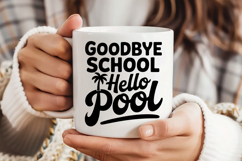Goodbye School Hello Pool SVG | Teacher SVG | Teacher PNG Product Image 3