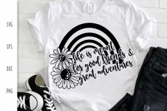 Friendship SVG - Life is Meant for Good Friends Cut File Product Image 1