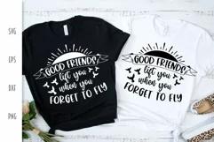Friendship SVG - Good Friends Lift You Up Cut File Product Image 1