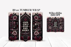 Good Girls Read Bad Books Tumbler Wrap Sublimation Product Image 2