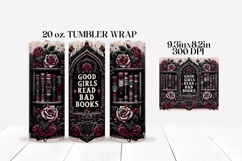 Good Girls Read Bad Books Tumbler Wrap Sublimation Product Image 2