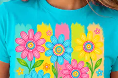 Summer Vibes PNG, Good Vibes Floral Sublimation Design Product Image 2