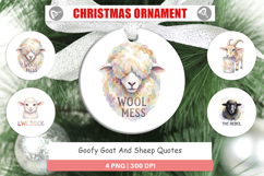 Goat &amp; Sheep Quotes Ornament Product Image 1
