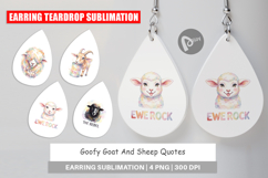 Goat &amp; Sheep Quotes Earring Product Image 1