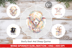 Goat &amp; Sheep Quotes Wind Spinner Product Image 1