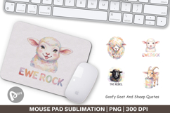 Goat &amp; Sheep Quotes Mouse Pad Product Image 1