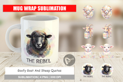 Goat &amp; Sheep Quotes Mug Wrap Product Image 1