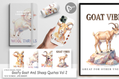 Goat &amp; Sheep Quotes Digital Paper Product Image 1