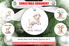 Goat &amp; Sheep Quotes Ornament Product Image 1