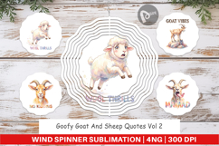 Goat &amp; Sheep Quotes Wind Spinner Product Image 1