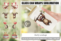 Goofy Lovebugs Glass Can Product Image 1