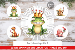 Goofy Lovebugs Wind Spinner Product Image 1