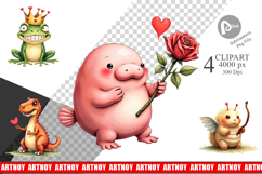 Goofy Lovebugs Clipart Product Image 1