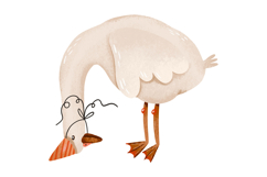 Whimsical Goose Party Collection Hand Painted Birthday Product Image 6