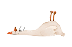 Whimsical Goose Party Collection Hand Painted Birthday Product Image 8