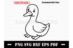 Cute Baby Goose Doodle Design SVG PNG DXF EPS PDF Product Image 1