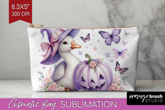 Goose Halloween Cosmetic Bag Coquette Makeup Bag PNG Product Image 1