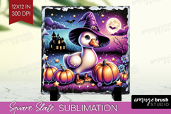 Goose Halloween Slate PNG Cute Animal Square Slate Product Image 1