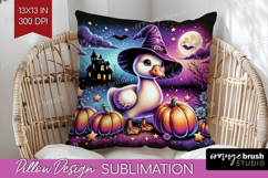 Goose Halloween Pillow Sublimation Cute Animal Pillow Cover Product Image 1