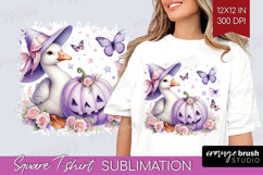 Goose Halloween Square Tshirt Background Coquette PNG Product Image 1