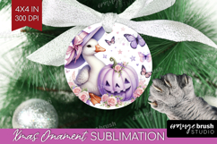 Goose Halloween Ornament PNG Coquette PNG Sublimation Product Image 1