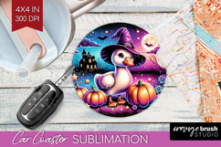 Goose Halloween Car Coaster Cute Animal Coaster PNG Product Image 1