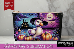 Goose Halloween Cosmetic Bag Cute Animal Makeup Bag PNG Product Image 1