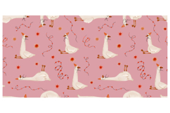 Whimsical Goose Party Collection Hand Painted Birthday Product Image 12