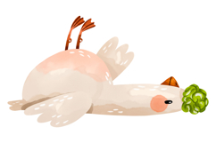 Cute Halloween Geese Clipart Drawn Watercolor PNG Product Image 2