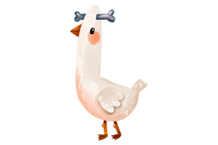 Cute Halloween Geese Clipart Drawn Watercolor PNG Product Image 7
