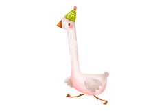 Birthday Goose Clipart Set Hand Drawn Goose Product Image 2