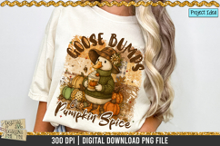 Goose Bumps &amp; Pumpkin Spice is a professional design that is available at 300dpi PNG to use for Sublimation, iron-on transfer, DTG Printing and normal printing.