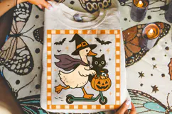 Halloween Fall Goose PNG, Halloween Cat PNG, Silly Goose PNG Product Image 2