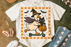 Halloween Fall Goose PNG, Halloween Cat PNG, Silly Goose PNG Product Image 4