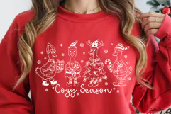 Silly Goose Christmas Svg, Cozy Season Svg, Christmas Design Product Image 9