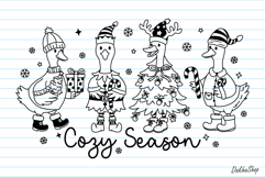 Silly Goose Christmas Svg, Cozy Season Svg, Christmas Design Product Image 2