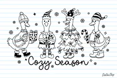 Silly Goose Christmas Svg, Cozy Season Svg, Christmas Design Product Image 2