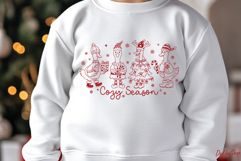 Silly Goose Christmas Svg, Cozy Season Svg, Christmas Design Product Image 11